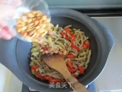 Make Twin pepper duck intestines step 9