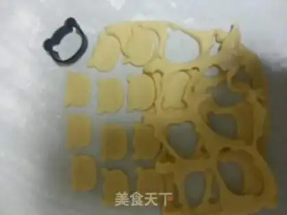 Make ♪ The pussy with tea cookies ♪ step 1