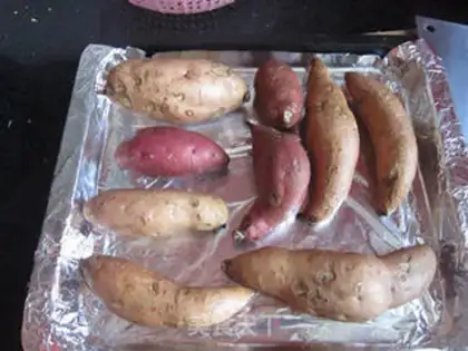Make The oven roasted potatoes step 1