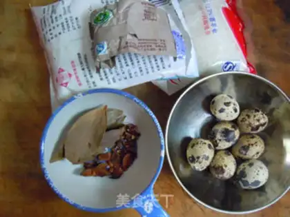 Make Five cedar quail eggs step 0
