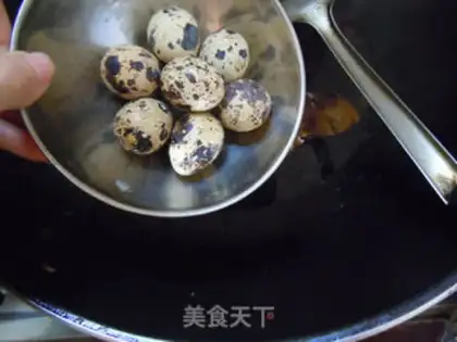 Make Five cedar quail eggs step 7