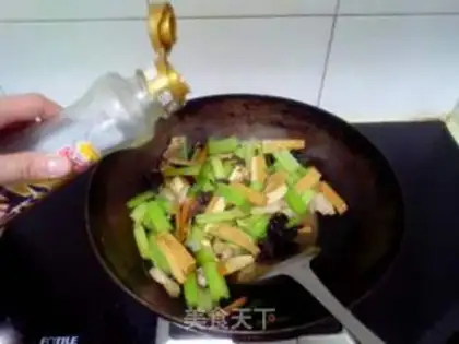 Make Celery fried tofu step 7