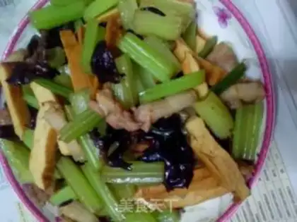 Make Celery fried tofu step 8