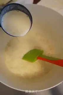 Make Coconut peach pudding step 2