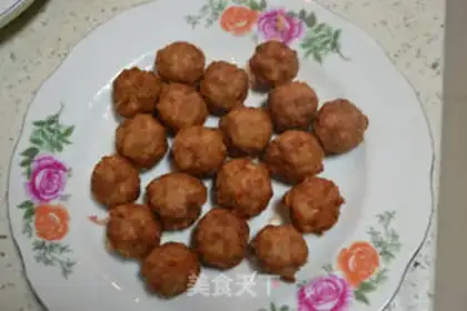 Make Dried fried balls step 12