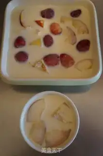 Make Coconut peach pudding step 4