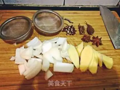 Make Twin mushrooms and oxen step 2