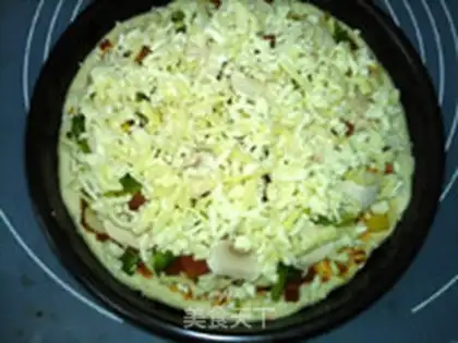 Make Mushroom chicken sausage pizza step 12