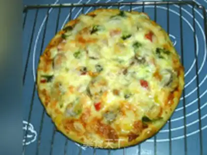 Make Mushroom chicken sausage pizza step 16