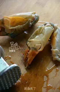 Make Flowers and steam crabs step 1