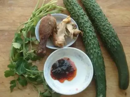 Make Red-oiled chicken silk step 0