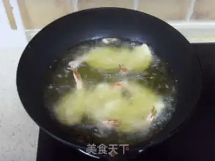Make Gold butterfly shrimp step 5