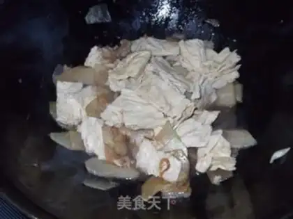 Make And soy tofu burns the meat step 5