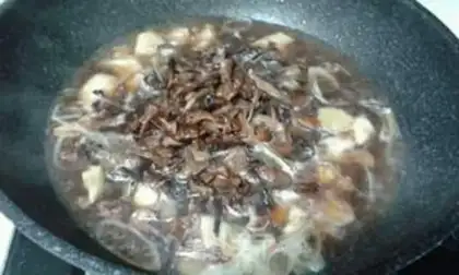 Make Chicken stew mushrooms step 9