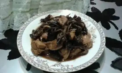 Make Chicken stew mushrooms step 10