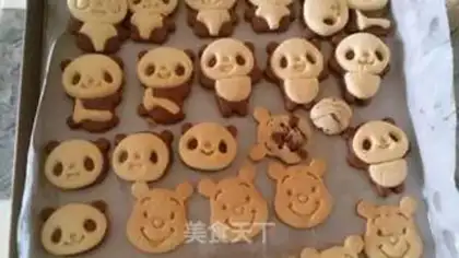Make Panda cookies step 6