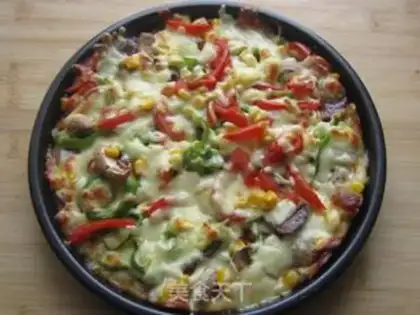 Make Weenie mushroom pizza step 13