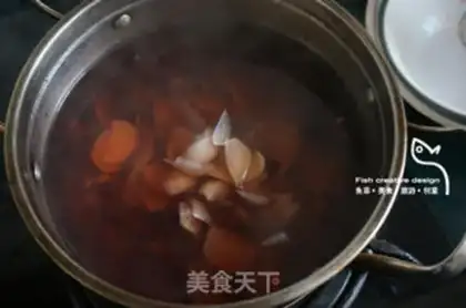 Make Rice lilies for chicken heads step 4