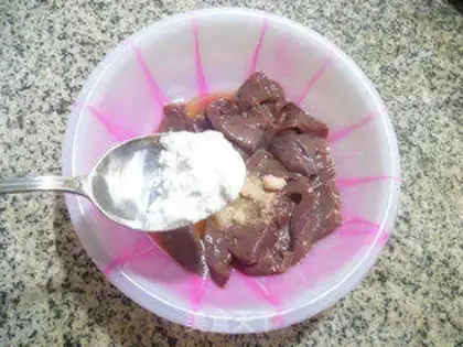 Make Onion fried liver step 6