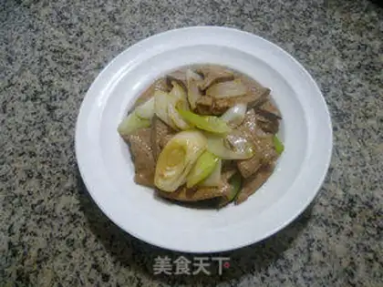 Make Onion fried liver step 14