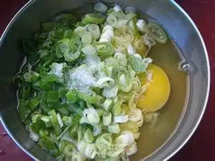 Make Shrimp fried eggs step 2