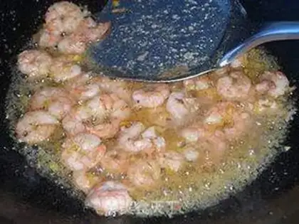 Make Shrimp fried eggs step 5