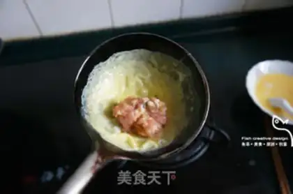 Make Tartars, crab and egg dumplings step 6