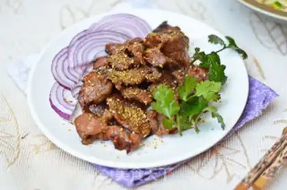 Make Fried lamb step 7