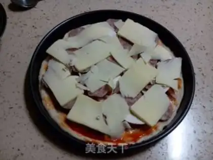 Make Smoked ham pizza step 6