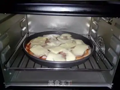 Make Smoked ham pizza step 7