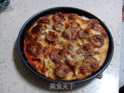 Make Smoked ham pizza step 8