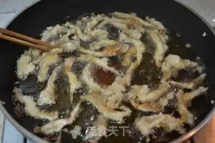 Make Fried pretzels step 9