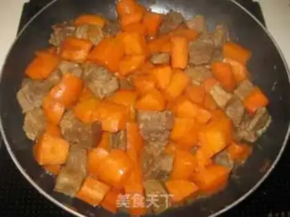 Make Carrot beef step 8