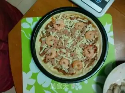 Make Shrimp pizza step 11