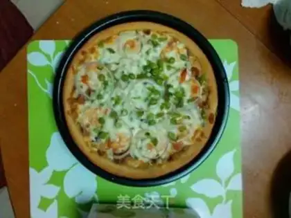 Make Shrimp pizza step 12