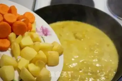 Make Homemade curry chicken step 4