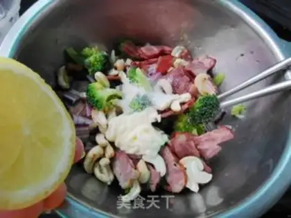 Make Orchid cashew salad step 6