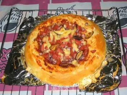 Make Baconcheen Pizza step 14