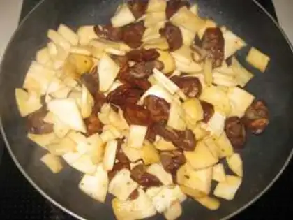 Make Weenie fried abalone mushrooms step 6