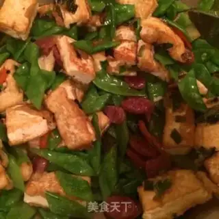 Make The bean fried tofu with Dutch bean sausage step 2