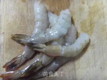 Make Gold butterfly shrimp step 1