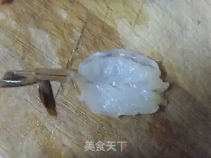 Make Gold butterfly shrimp step 2