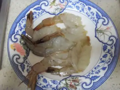 Make Gold butterfly shrimp step 3