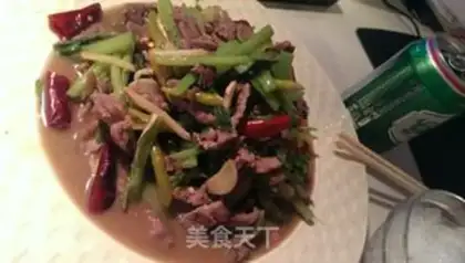 Make Celery pepper beef step 6