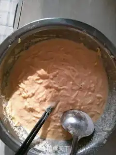 Make Vegetable eggcake step 2