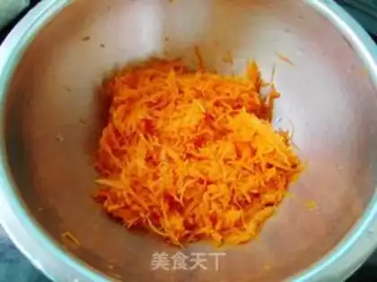 Make Carrot egg pancakes step 2