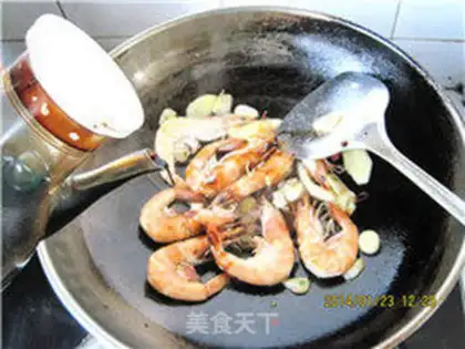 Make Red burning shrimp step 6