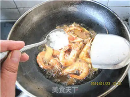 Make Red burning shrimp step 7