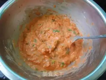 Make Carrot egg pancakes step 6