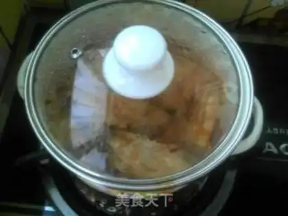 Make Chicken wings with eggplant juice step 9